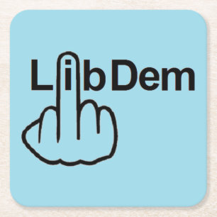 Carré Dessous de verre Lib Dem Flip