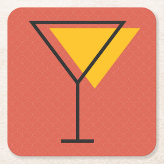 Carré Dessous de verre lumineux Martini de boissons