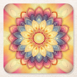 Carré Dessous de verre Mandala