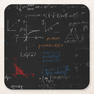 Carré Dessous de verre mathématique