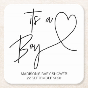 Carré Dessous de verre modernes de baby shower ses un