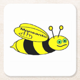 Carré Dessous de verre Monsanto Bee Flip