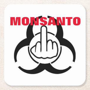 Carré Dessous de verre Monsanto Bio Risque Retourner
