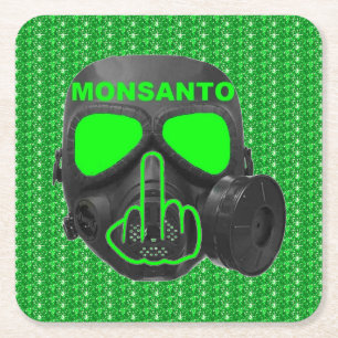 Carré Dessous de verre Monsanto Masque à gaz Flip