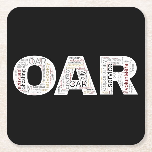 Carré Dessous de verre OAR (Devant)