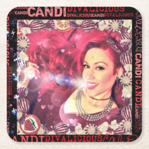Carré Dessous de verre officiels de Divalicious Candi