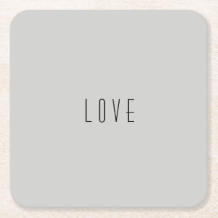 Carré dessous de verre papier "Amour"