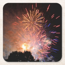 Dessous de verre papier Fireworks