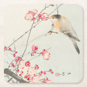 CARRÉ DESSOUS DE VERRE PAPIER : JAPONAIS WOODBLOCK : OHA