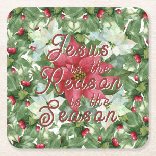 Carré Dessous de verre papier - Jésus est la raison