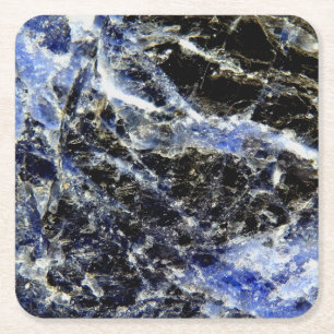 Carré Dessous de verre Papier Lapis Lazuli
