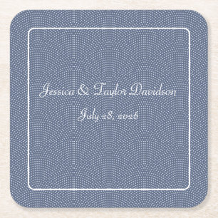 Carré Dessous de verre papier mariage ou anniversaire