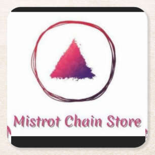 Carré Dessous de verre papier Mistrot Chain Store