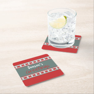 Carré Dessous de verre papier moderne pour les fêtes