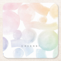 Dessous de verre papier Motif aquarelle jouables