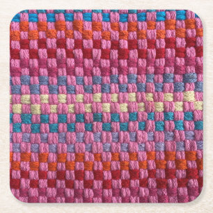 Carré Dessous de verre papier Retro Potholder Checks