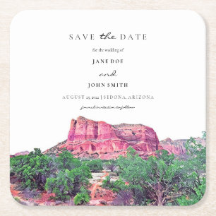 Carré Dessous de verre papier Sedona Arizona Enregistrer
