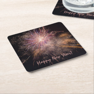 Carré Dessous de verre personnalisés Fireworks