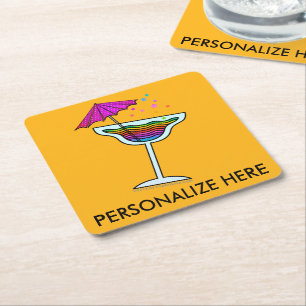 CARRÉ DESSOUS DE VERRE PERSONNALISÉS - MODÈLE MARGARITA