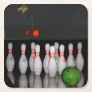 Carré Dessous de verre pour boissons de bowling