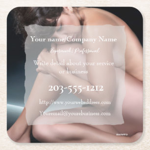 Carré Dessous de verre promotionnel que vous customisez