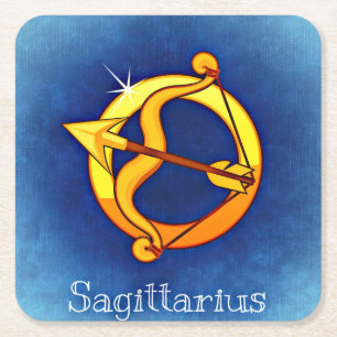 Carré dessous de verre sagittarius zodiac