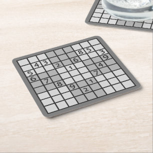 CARRÉ DESSOUS DE VERRE SUDOKU