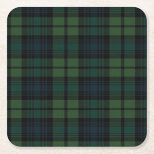Carré Dessous de verre Tartan Fabric