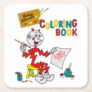 Carré Dessous de verre très amusant Reddy Kilowatt