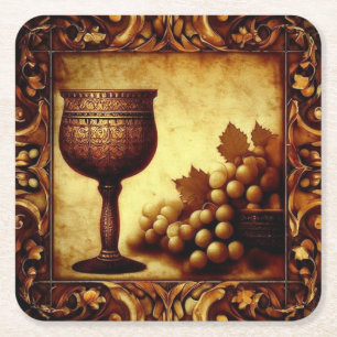 Carré Dessous de verre Vieux Monde / Chalices et Gobelet