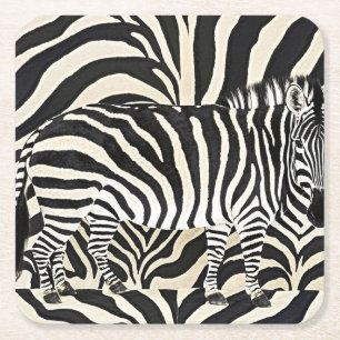 Carré Dessous de verre Zebra