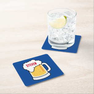 Carré DO-IT-YOURSELF ! Bière Dessous de verre papier - C