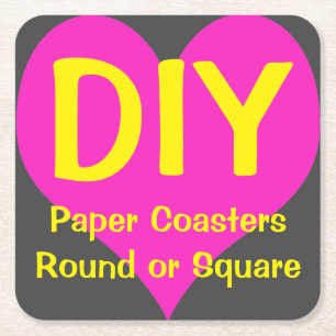 Carré do-it-yourself - Dessous de verre papier 6/Set