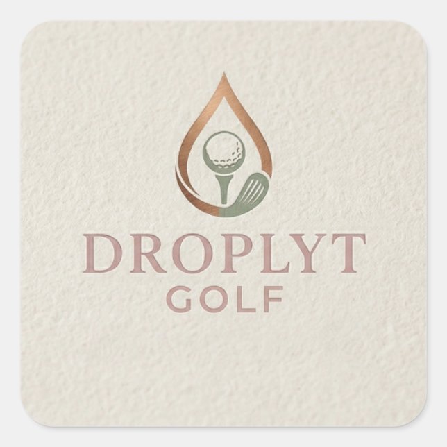 Carré Droplyt Golf Signature Sticker (Devant)