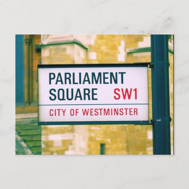 Carré du Parlement - Westminster - Londres - Carte (Devant)