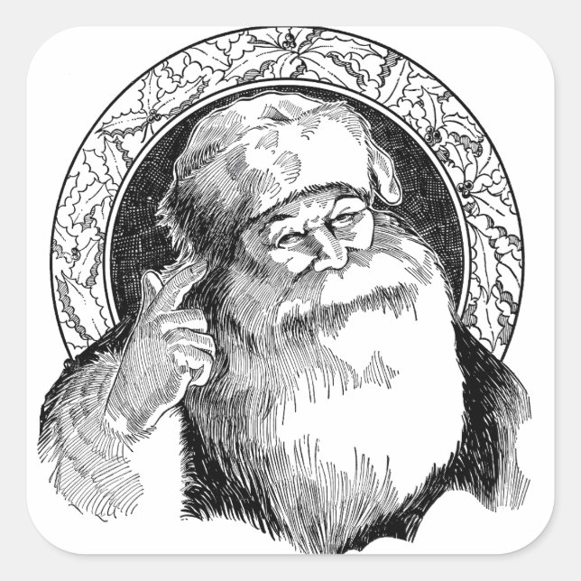 Carré du Père Noël STICKER (Devant)