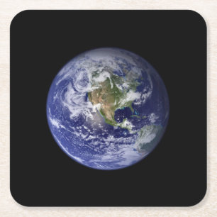 Carré Ensemble de dessous de verre Belle Planète Terre