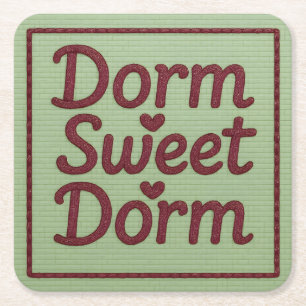 Carré Ensemble de Dessous de verre de dortoirs doux Home