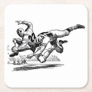 Carré Ensemble de Dessous de verre de football classique