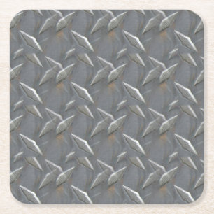 Carré Ensemble de Dessous de verre Motif en diamant méta