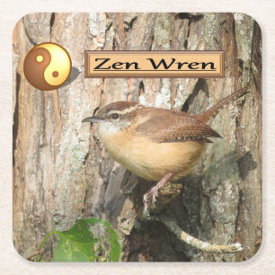 Carré Ensemble de Dessous de verre Zen de Carolina Wren