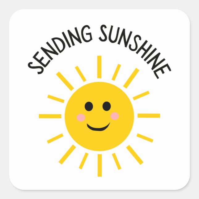 Carré Envoi d'un sticker Sunshine (Devant)