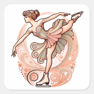 Carré Figure Sticker pour patineur