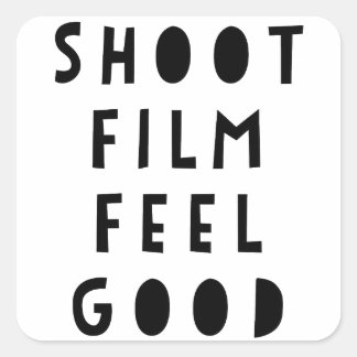 Carré Film de tir Sentiment bon Sticker