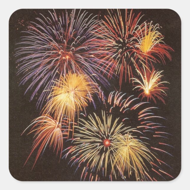 Carré Fireworks - Sticker (Devant)