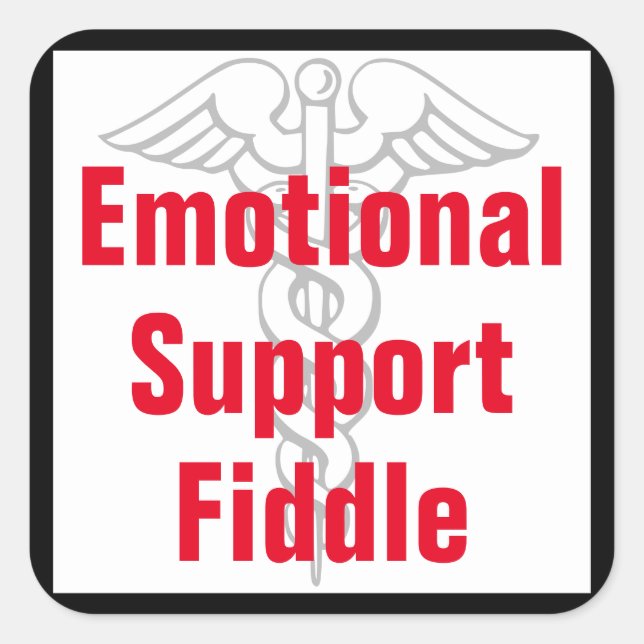Carré Flèche de support émotionnel - Sticker drôle (Devant)