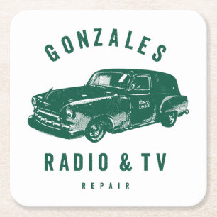 Carré Gonzales Radio & TV Dessous de verre papier