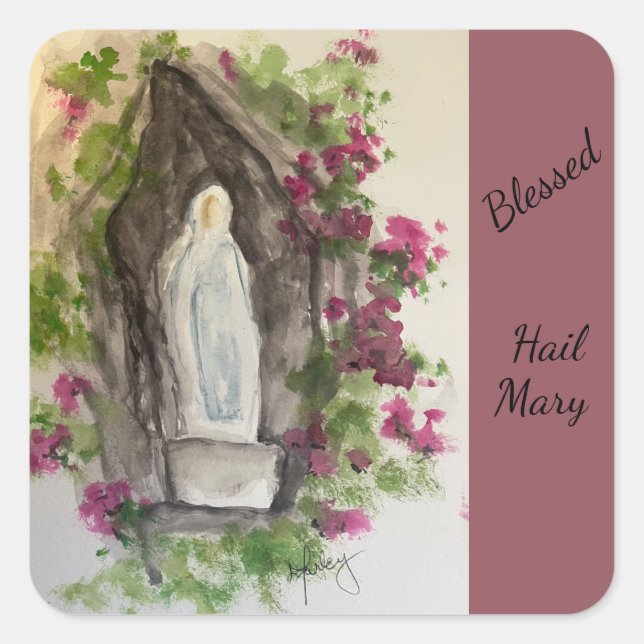 Carré Hail Mary Square Sticker (Devant)