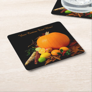 Carré Halloween Fruits dessous de verre personnalisés