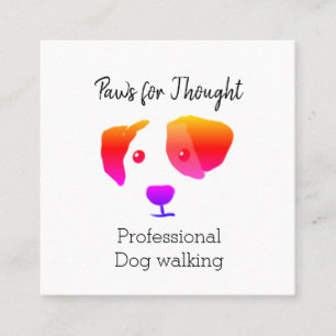 Carré Happy Dog Walking / Carte de visite de l'éleveur d